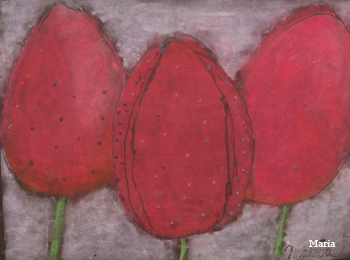 Tulips by Maria Poetry from Art with Lyn Littlefield Hoopes
